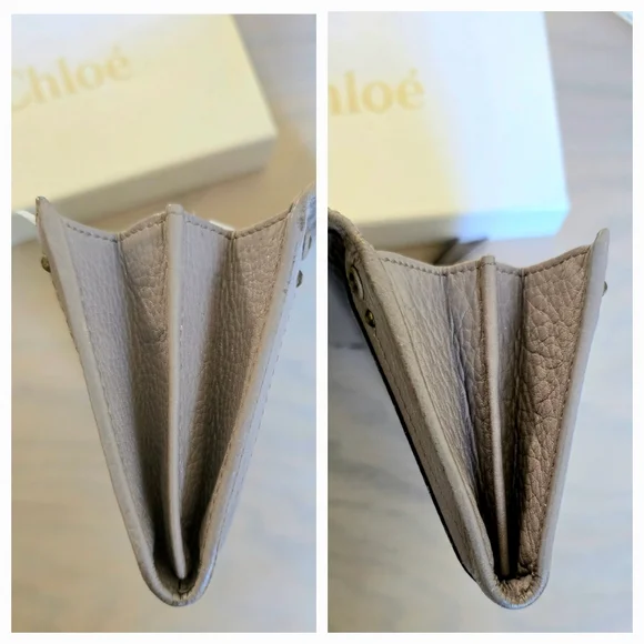 Chloé Paddington Taupe Lambskin Leather Long Wallet FULL INCLUSION - Picture 8 of 16